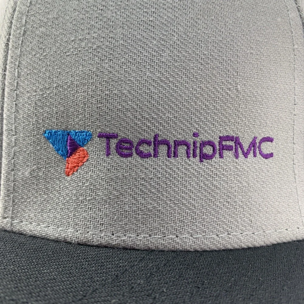 TechnipFMC Hat Gray Black Adjustable MD-LG Richardson 514 Baseball Cap Oil & Gas